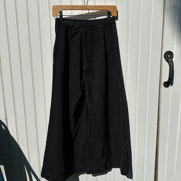 Rachel Comey Absolute Pant Wide Leg Flare Jeans Washed Black Denim Size 2 EUC - Picture 2 of 14